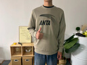 安踏衛衣男士秋季新款運動(dòng)套頭衫圓領(lǐng)男女同款長(cháng)袖寬松透氣休閑上衣 【字母LOGO-圓領(lǐng)】綠豆色 XL 【舒適百搭-現貨速發(fā)】 曬單實(shí)拍圖