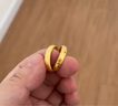 老廟黃金耳環(huán)批花C形耳釘耳圈生日送媽媽復購補貼送女友七夕禮物 曬單實(shí)拍圖