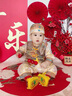 WVD國際品牌禮服唐裝春秋季套裝周歲服男女寶寶新中式嬰兒百天宴衣服春秋款宮廷龍紋套裝 春秋款宮廷66 曬單實(shí)拍圖
