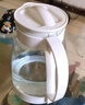 天喜（TIANXI）冷水壺大容量玻璃杯可過(guò)濾冷水壺耐熱茶具啤酒花茶家用涼水杯 【升級(jí)加厚】白色2000ml 曬單實(shí)拍圖