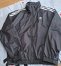 adidas情侶款復(fù)古風(fēng)梭織立領(lǐng)夾克外套男女阿迪達(dá)斯官方三葉草 深灰 M 曬單實(shí)拍圖