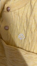 茵曼（INMAN）章若楠同款復(fù)古老錢(qián)風(fēng)女裝開(kāi)衫毛衣2025秋季新品通勤感針織衫 淺黃色 M 曬單實(shí)拍圖