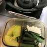 希樂(lè )扣高硼硅耐熱玻璃飯盒上班族帶飯可微波爐便當盒保鮮盒 琥珀三隔+包 曬單實(shí)拍圖