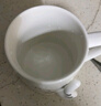 拜杰白色馬克杯早餐水杯陶瓷馬克杯帶蓋大容量牛奶杯咖啡杯情侶杯 曬單實(shí)拍圖