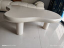 廣毅云朵茶幾客廳家用小戶(hù)型奶油風(fēng)網(wǎng)紅簡(jiǎn)約現代異形矮桌侘寂風(fēng)小桌子  120*89*40 奶油色 曬單實(shí)拍圖