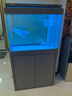 森森（SUNSUN）新款超白魚缸客廳玻璃大型水族箱智能觸控家用免換水底濾缸 超白0.8米35寬 無極變光+新式底濾 納米灰 曬單實拍圖