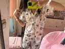 歌百夢(mèng)蠟筆小新睡衣 2025年新款純棉女款夏季短袖三件套可愛(ài)家居服可外 三件套*（短袖短褲加長(zhǎng)褲） L 女(建議100-120斤) 曬單實(shí)拍圖