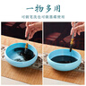 玉水湖多功能仿玉筆洗塑料洗筆缸國畫(huà)書(shū)法洗墨毛筆桶池塑料涮筆碗多功能墨池墨盤(pán)墨碟筆擱水碟硯臺水盂 曬單實(shí)拍圖