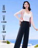 SIINSIIN【專(zhuān)享】輕盈防曬褲闊腿褲夏季休閑涼感薄款百搭直筒褲子2025新款 顯瘦黑 均碼 曬單實(shí)拍圖