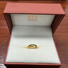 周生生素圈光身面活口泥鰍背黃金戒指 足金開(kāi)口戒情侶結婚對戒09141R 4.23克(含工費100元) 曬單實(shí)拍圖