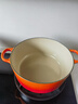 酷彩（Le Creuset）法國進(jìn)口琺瑯鑄鐵鍋湯鍋燜燉煮鍋電磁爐燃氣爐通用26cm圓形鍋桔色 曬單實(shí)拍圖