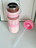 壹滴滴學(xué)生保溫杯女生高顏值兒童上學(xué)專(zhuān)用水杯女孩大容量情侶便攜吸管杯 玫瑰可露麗-600ml【一杯雙飲+316】 曬單實(shí)拍圖
