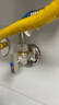 老銅匠（LTJ）燃氣熱水器球閥 壁掛爐球芯角閥全開大流量全銅冷熱4分廚房三角閥 曬單實拍圖