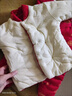 寶寶手工棉花棉衣男童女童棉襖棉褲套裝小孩子嬰幼兒加厚棉服秋冬 中國紅-吉祥如意 80 （5-10月） 曬單實(shí)拍圖