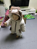 G.DUCKKIDS新生嬰幼兒衣服冬季男女寶寶可愛(ài)連體衣滿(mǎn)月百天爬爬服外出棉衣服 杏色 90cm 曬單實(shí)拍圖