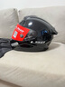 LS2情侶摩托車(chē)頭盔男女機車(chē)賽車(chē)四季全盔兒童盔防霧大尾翼802 亮黑 2XL(建議57-58頭圍) 曬單實(shí)拍圖