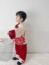 G.DUCKKIDS嬰兒漢服套裝春裝國風(fēng)唐裝抓周宴女寶寶禮服中式過(guò)年分體兩件套裝 紅色 80 （建議寶寶8-10公斤 12-24個(gè) 曬單實(shí)拍圖
