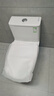 九牧（JOMOO）馬桶 家用虹吸式馬桶大沖力節水坐便器 防臭瞬沖 易潔抗菌馬桶 易潔無(wú)棱-雙旋暴風(fēng)沖11396-305坑 曬單實(shí)拍圖