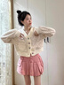 CS.LIONV領(lǐng)短款毛衣外套女秋季2025新款設計感甜美減齡氣質(zhì)長(cháng)袖針織開(kāi)衫 圖片色 M 建議95-110斤 曬單實(shí)拍圖