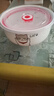 帶蓋泡面碗陶瓷保鮮碗 學(xué)生微波爐專(zhuān)用沙拉碗卡通泡面碗 保鮮碗6寸（花色隨機） 曬單實(shí)拍圖