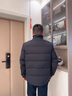 啄木鳥(niǎo)羽絨服男爸爸裝冬季羽絨外套中年男士加厚防寒服爺爺冬裝老人衣服 黑色【90%羽絨】 XL 180【建議126-140斤】 曬單實(shí)拍圖