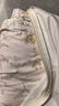 全棉時(shí)代嬰兒抱被秋冬加厚可脫膽純棉新生兒包被產(chǎn)房包巾 雀舞花園90cm 曬單實(shí)拍圖