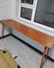家逸全實(shí)木雙人書(shū)桌長(cháng)條桌子靠墻窄桌書(shū)房學(xué)習桌寫(xiě)字桌臥室辦公電腦桌 曬單實(shí)拍圖