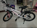鳳凰山地自行車(chē)男女變速山地車(chē)碟剎青少年兒童自行車(chē)學(xué)生單車(chē) 星際 粉白【變速】后座+LED燈+輻條輪 22寸【適合130-170cm】 曬單實(shí)拍圖