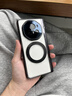 智父榮耀magicv3手機殼新款magic v3折疊屏超薄透明磁吸防摔v3保護套鉸鏈全包旋轉支架殼膜一體外殼男 高清款【絨黑色】AR康寧膜*Magsafe磁吸支架 曬單實(shí)拍圖