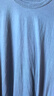 俞兆林（YUZHAOLIN）純棉圓領(lǐng)長(cháng)袖t恤女中老年媽媽裝大碼寬松2025春秋新款打底衫上衣 836#長(cháng)袖【藍灰色】 5XL 建議175-200斤 曬單實(shí)拍圖