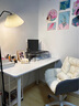 電腦桌簡(jiǎn)約家用ins風(fēng)學(xué)生學(xué)習書(shū)桌臥室化妝桌美甲桌出租屋辦公桌 【升級款】長(cháng)80*寬40*高75 曬單實(shí)拍圖