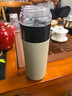 燜先生茶水分離陶瓷內膽保溫杯男女新款大容量燜茶杯水杯泡茶杯子 松木杏-陶瓷內膽 520ml 曬單實(shí)拍圖