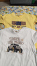 純棉男童假兩件長(cháng)袖T恤2025春秋新款兒童寶寶拼接上衣打底衫 拼接~黃色+白色(C103+C82) 100 cm 【建議身高95cm】 曬單實(shí)拍圖