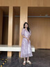 鳶草屋涼拖鞋女士夏季外穿厚底休閑沙灘涼鞋懶人時(shí)尚孕婦一字拖增高女鞋 厚底交叉帶涼拖鞋【卡其色】 38 碼【內長(cháng)240mm】 曬單實(shí)拍圖