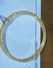 六福珠寶 愛(ài)你久久黃金手鐲光影金足金碎碎冰 計價(jià) 54mm-約9.99克 曬單實(shí)拍圖