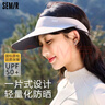 森馬防曬帽子女士防紫外線遮陽(yáng)帽夏季太陽(yáng)帽大帽檐可折疊登山空頂帽 曬單實(shí)拍圖