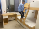 考拉森林交錯式上下床帶衣柜小戶(hù)型子母床兒童床錯位型上下高低床 云朵上下床2950+側書(shū)桌 1500*1900 曬單實(shí)拍圖
