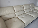 全友家居 現代簡(jiǎn)約奶油風(fēng)真皮沙發(fā)客廳家用頭層牛皮藝直排式一字沙發(fā) 曬單實(shí)拍圖