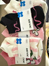 JKN粉色短襪子女夏季薄款【趣味卡通】甜美少女風(fēng)淺口防滑不掉跟船襪 曬單實(shí)拍圖