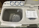 美的洗衣機半自動(dòng)雙桶 8kg大容量半自動(dòng)洗衣機 二級能效 雙桶雙缸 同洗同脫 以舊換新  國家補貼 強動(dòng)力透徹洗136 曬單實(shí)拍圖