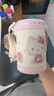 杯具熊（BEDDYBEAR）開(kāi)口笑兒童水杯保溫杯男女小學(xué)生寶寶吸管雙飲杯子送禮保溫壺 雙飲保溫杯-學(xué)霸Kitty520ml 曬單實(shí)拍圖