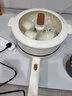 志高多功能電炒鍋家用不粘鍋電煮鍋電熱鍋多功能電火鍋宿舍鍋電蒸鍋炒菜燉煮一體鍋 3.5L 機械款+蒸籠【1-3人】用 曬單實(shí)拍圖