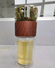 萬(wàn)家全雙層玻璃杯帶茶隔大容量男商務(wù)辦公茶水分離泡茶杯子過(guò)濾車(chē)載水杯 茶水分離杯木紋色300ml 曬單實(shí)拍圖