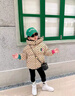 G.DUCKKIDS女童棉服冬季2025新款加厚洋氣女寶寶棉襖冬裝羽絨棉衣小女孩外套 咖色 110 曬單實(shí)拍圖
