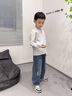 POLOWALK童裝男童長(cháng)袖針織衫2025秋季新品毛衣簡(jiǎn)系中高領(lǐng)套頭外套 淺麻灰 130 130cm 曬單實(shí)拍圖
