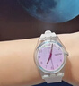 Swatch斯沃琪手表瑞士正品機芯夜光男女手表情侶防水小表盤(pán)日歷石英表 漸變粉GE714 曬單實(shí)拍圖