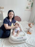LOVEMAMI英國斜坡枕嬰兒防吐奶床中床新生嬰兒躺睡床寶寶喂奶神器 威爾士小兔【第三代】【升級免抱起-無(wú)極坡度調節】 曬單實(shí)拍圖