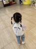 巴拉巴拉童裝兒童外套女童2025新春裝棒球服撞色運動(dòng)上衣校園209125105001 曬單實(shí)拍圖