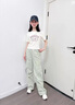 小豬彼特女童夏季套裝2025年新款兒童短袖工裝運動(dòng)夏裝又酷又颯的大童女裝 15265綠色+9937米白色 160 cm 曬單實(shí)拍圖