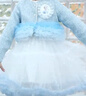 迪士尼艾莎女童裙子套裝秋裝2025新款公主裙洋氣連衣裙兒童套裝兩件套 曬單實(shí)拍圖